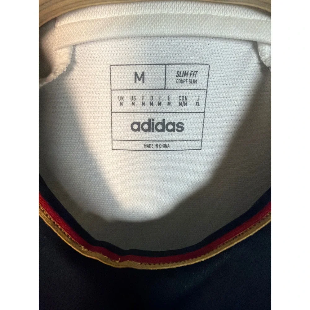Adidas Germany National Team Home Jersey White Black Gold HF1467 Mens Medium